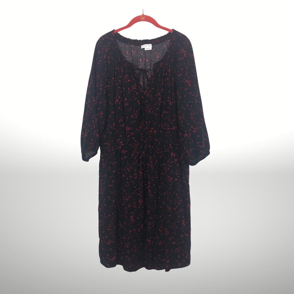 Long Sleeve Printed Dress